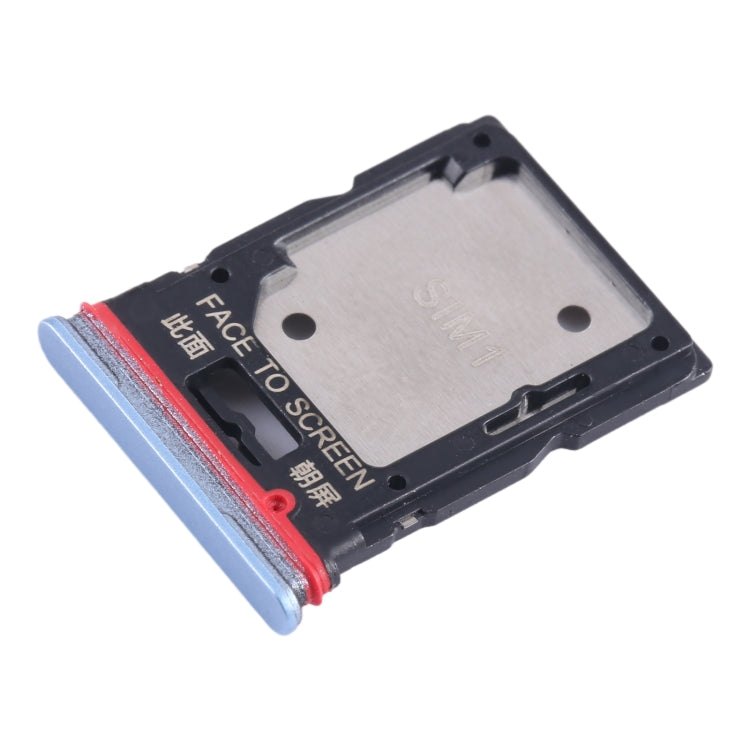 For Xiaomi Redmi Note 11T Pro SIM Card Tray + SIM Card Tray / Micro SD Card Tray (Blue) - Card Tray by PMC TechLife | Online Shopping South Africa | PMC TechLife | Buy Now Pay Later Mobicred
