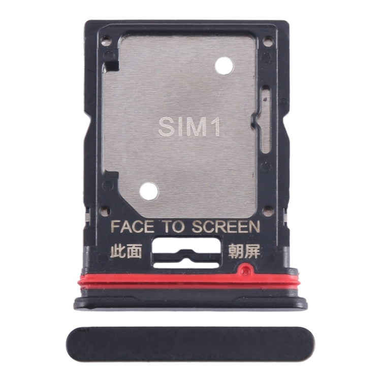 For Xiaomi Redmi Note 11T Pro+ SIM Card Tray + SIM Card Tray / Micro SD Card Tray (Black) - free shipping - PMC TechLife - Order now!