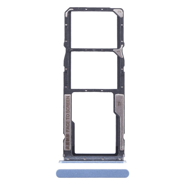 For Xiaomi Poco M5 4G SIM Card Tray + SIM Card Tray + Micro SD Card Tray (Blue) - Card Tray by PMC TechLife | Online Shopping South Africa | PMC TechLife