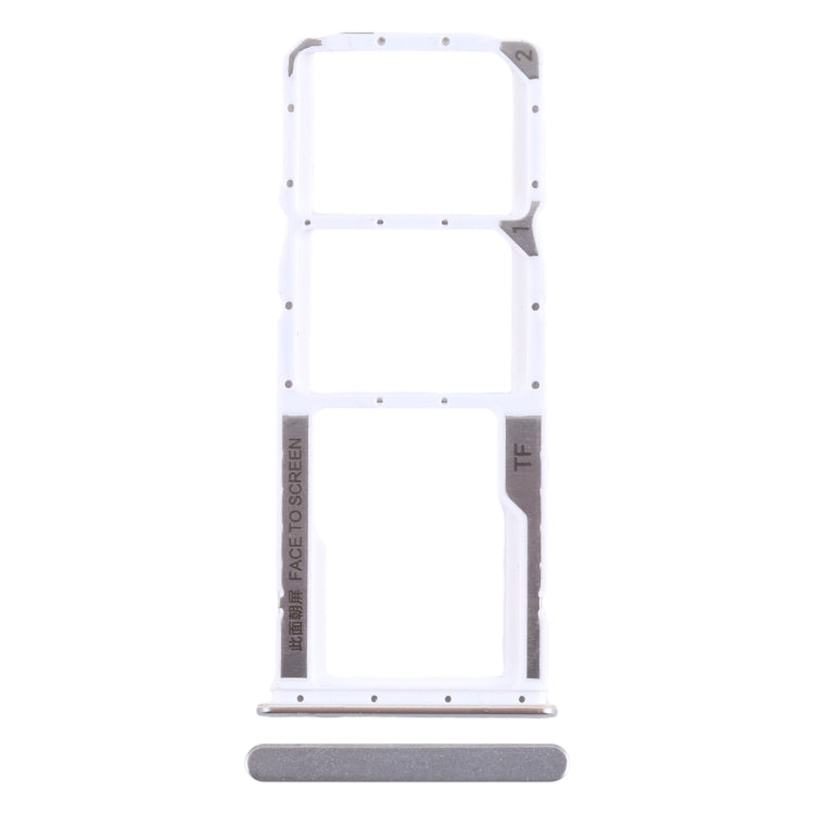 For Xiaomi Poco M5 4G SIM Card Tray + SIM Card Tray + Micro SD Card Tray (Silver) - Card Tray by PMC TechLife | Online Shopping South Africa | PMC TechLife