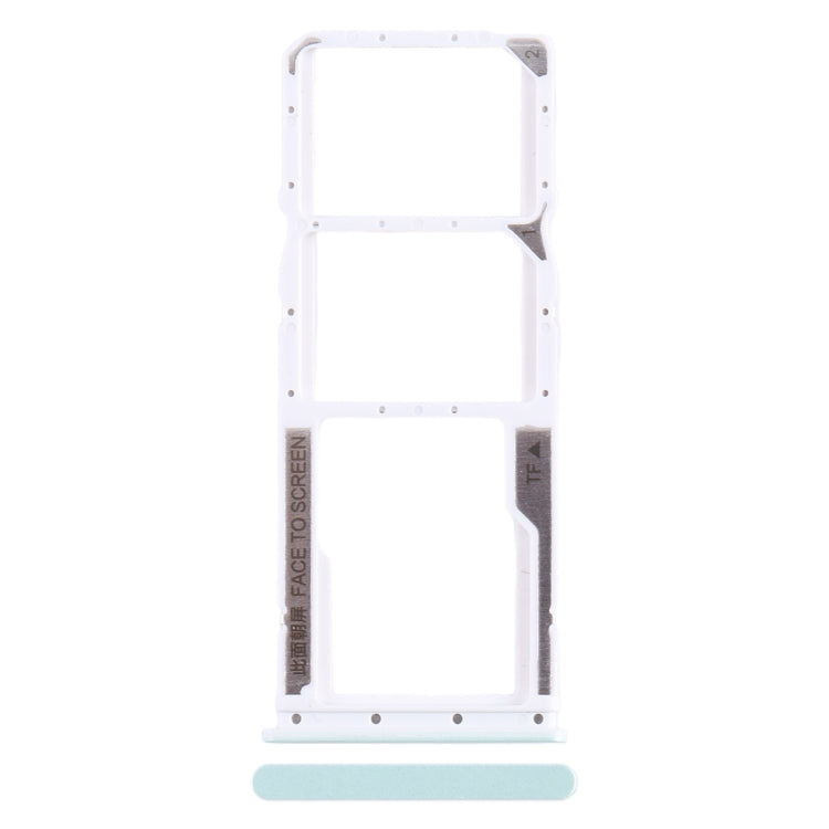 For Xiaomi Redmi 12C SIM Card Tray + SIM Card Tray + Micro SD Card Tray (Green) - Card Tray by PMC TechLife | Online Shopping South Africa | PMC TechLife