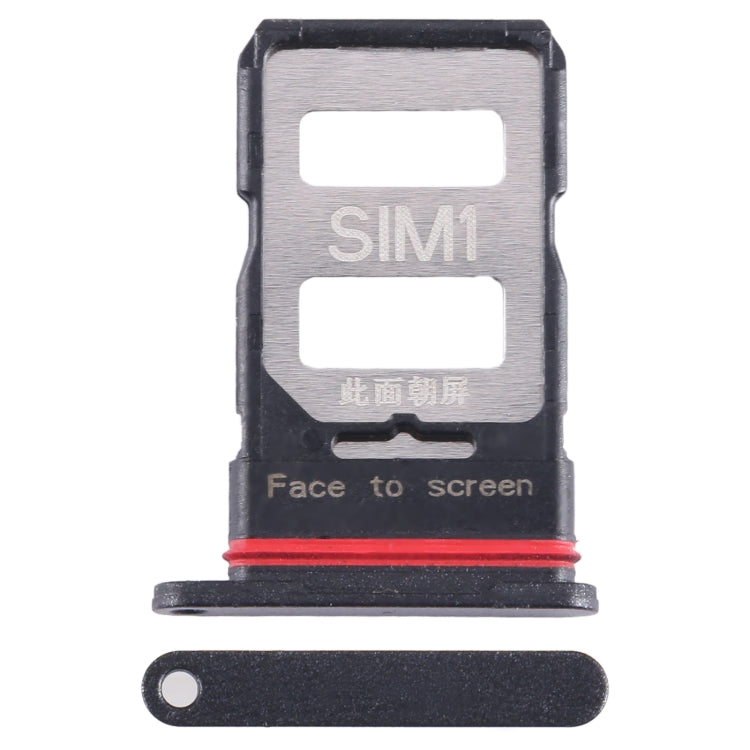 For Xiaomi Redmi K60 SIM Card Tray + SIM Card Tray (Black) - Card Tray by PMC TechLife | Online Shopping South Africa | PMC TechLife