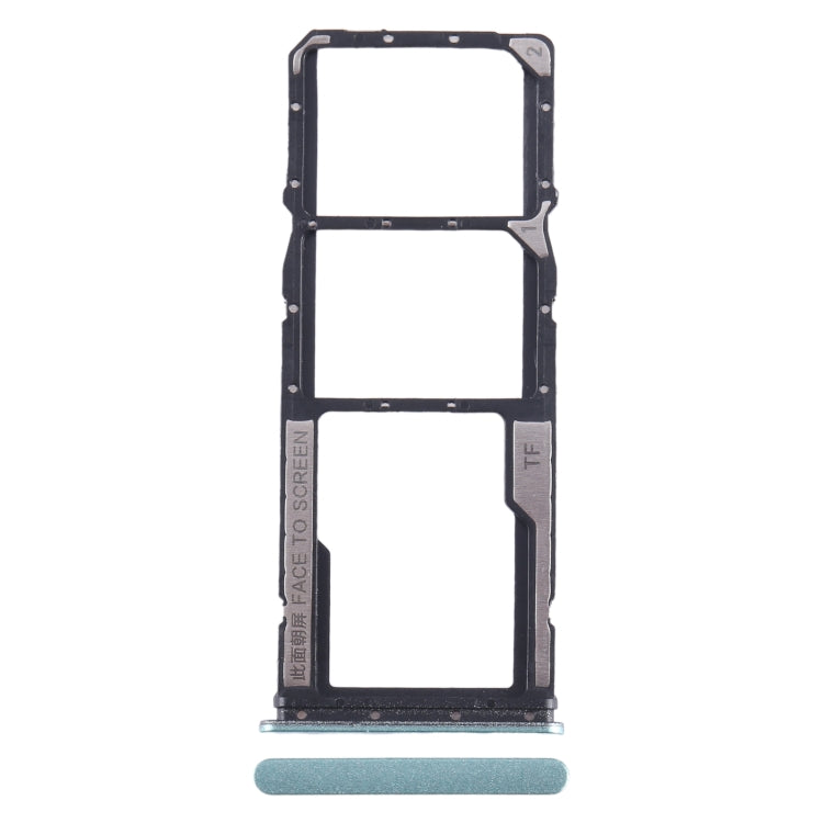 For Xiaomi Redmi Note 12s SIM Card Tray + SIM Card Tray + Micro SD Card Tray (Green) - free shipping - PMC TechLife - Order now!