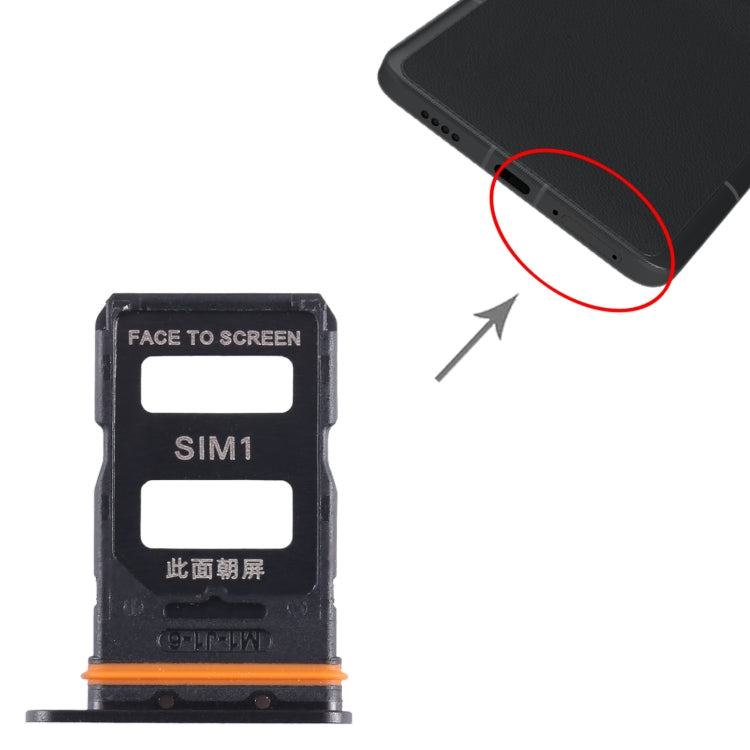 For Xiaomi 13 Ultra SIM Card Tray + SIM Card Tray (Black) - Card Tray by PMC TechLife | Online Shopping South Africa | PMC TechLife