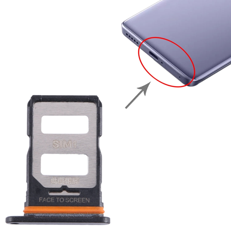 For Xiaomi Civi 3 SIM Card Tray + SIM Card Tray (Black) - Card Tray by PMC TechLife | Online Shopping South Africa | PMC TechLife