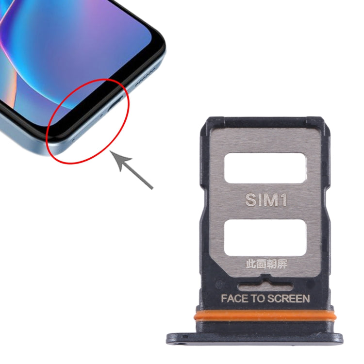 For Xiaomi Redmi Note 12T Pro SIM Card Tray + SIM Card Tray (Black) - free shipping - PMC TechLife - Order now!