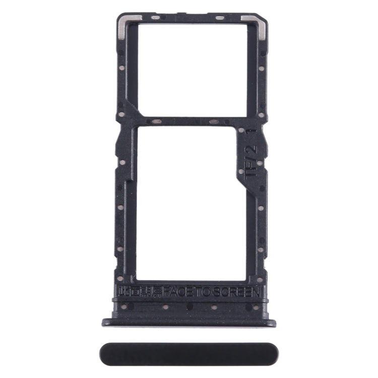 For Xiaomi Redmi 12 5G SIM Card Tray + SIM Card Tray / Micro SD Card Tray (Black) - free shipping - PMC TechLife - Order now!