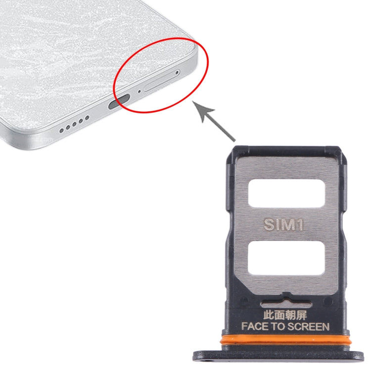 For Xiaomi Note 13 Pro SIM Card Tray + SIM Card Tray (Black) - free shipping - PMC TechLife - Order now!