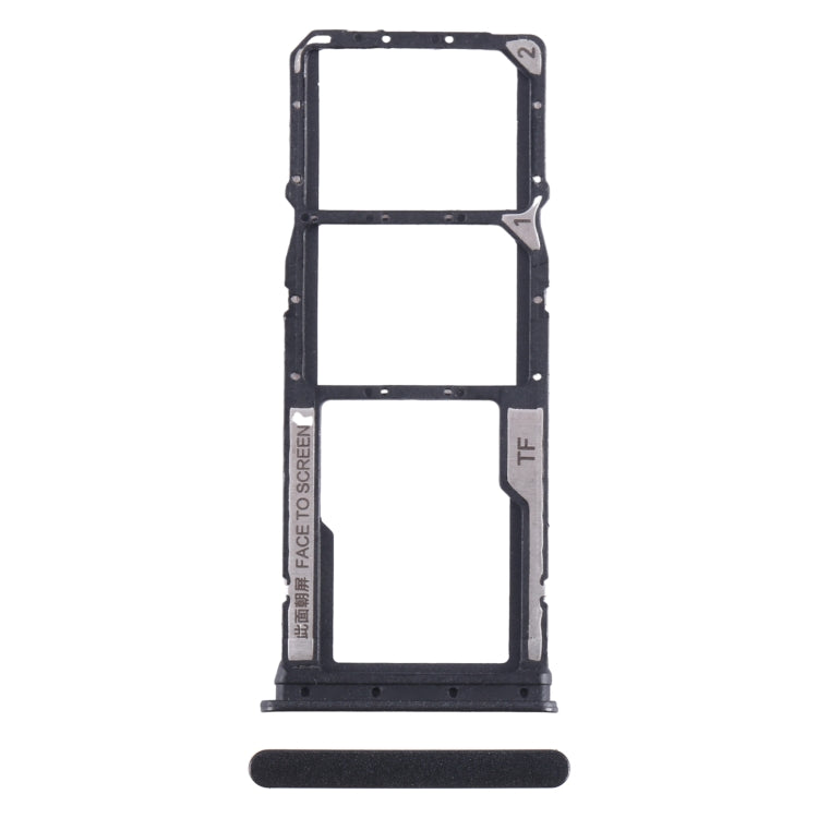 For Xiaomi Poco C65 SIM Card Tray + SIM Card Tray + Micro SD Card Tray (Black) - Card Tray by PMC TechLife | Online Shopping South Africa | PMC TechLife