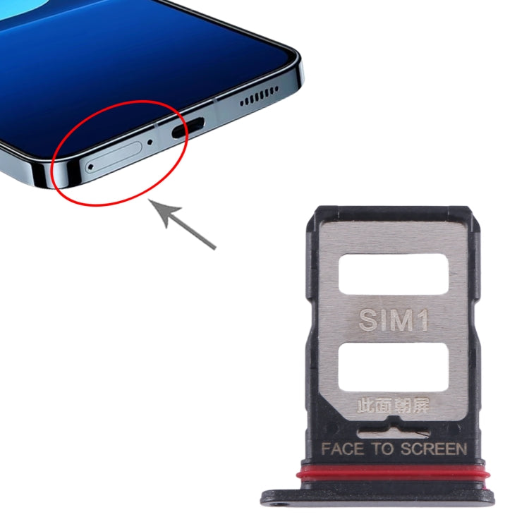 For Xiaomi 13T  SIM Card Tray + SIM Card Tray (Black) - Card Tray by PMC TechLife | Online Shopping South Africa | PMC TechLife | Buy Now Pay Later Mobicred