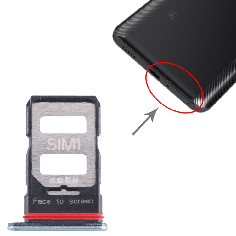 For Xiaomi Redmi K60 Pro SIM Card Tray + SIM Card Tray (Green) - Card Tray by PMC TechLife | Online Shopping South Africa | PMC TechLife