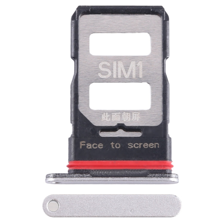 For Xiaomi Redmi K60 Pro SIM Card Tray + SIM Card Tray (Silver) - free shipping - PMC TechLife - Order now!