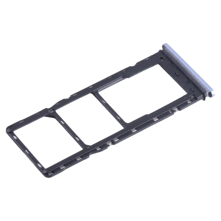 For Tecno Pova 2 SIM Card Tray + SIM Card Tray + Micro SD Card Tray (Baby Blue) - Card Tray by PMC TechLife | Online Shopping South Africa | PMC TechLife