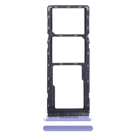 For Tecno Spark Go 2022 SIM Card Tray + SIM Card Tray + Micro SD Card Tray (Purple) - Card Tray by PMC Jewellery | Online Shopping South Africa | PMC Jewellery