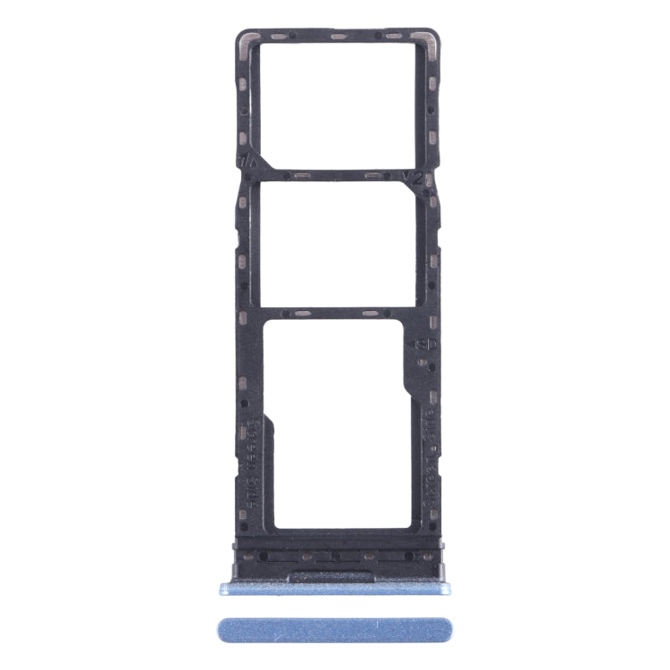 For Infinix Note 11 X663 SIM Card Tray + SIM Card Tray + Micro SD Card Tray (Blue) - Card Tray by PMC TechLife | Online Shopping South Africa | PMC TechLife