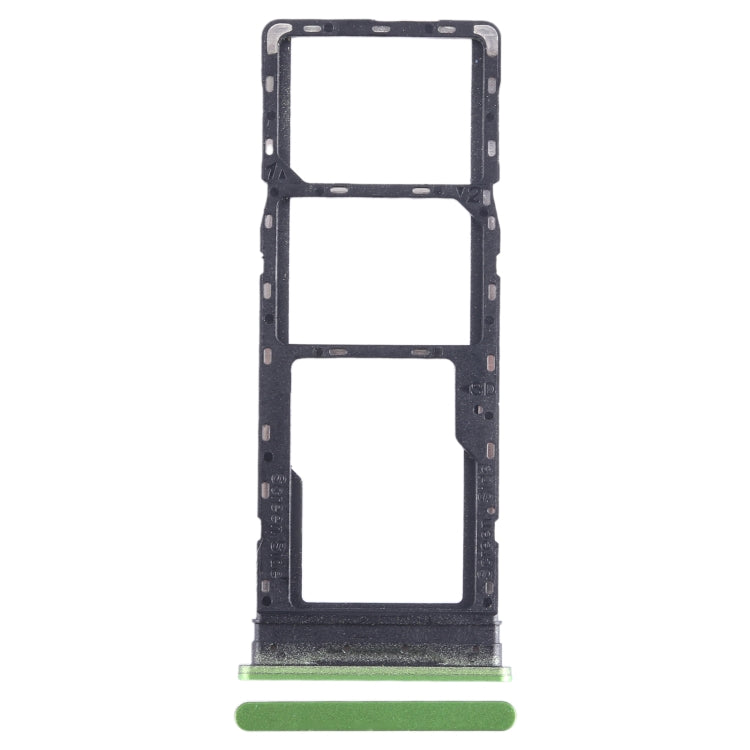 For Infinix Hot 12 Play NFC X6816C SIM Card Tray + SIM Card Tray + Micro SD Card Tray (Green) - Card Tray by PMC Jewellery | Online Shopping South Africa | PMC Jewellery