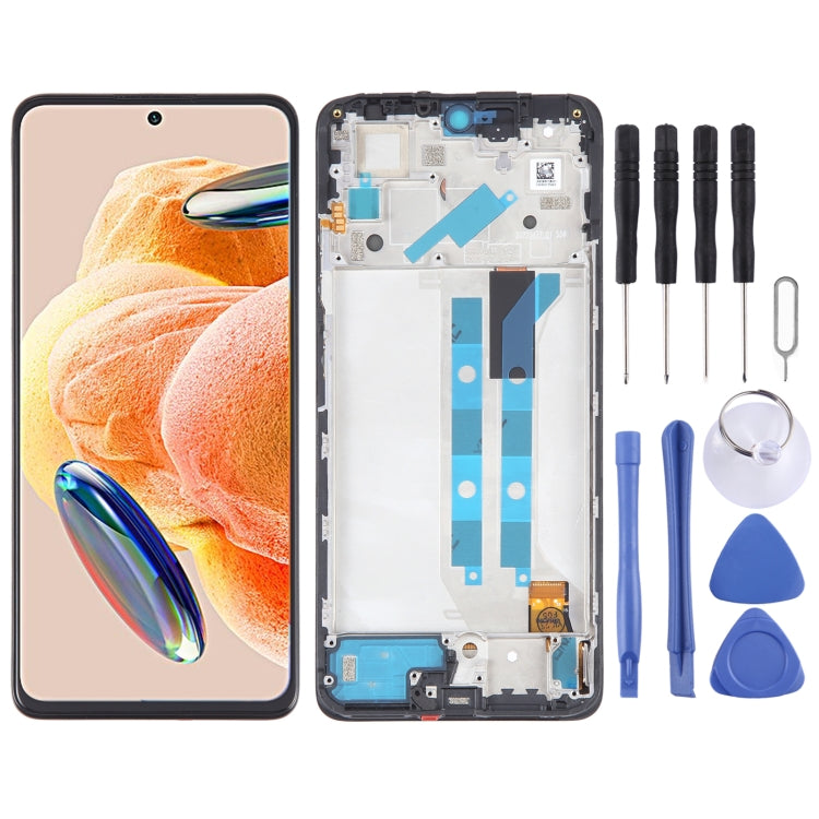 For Xiaomi Redmi Note 12 Pro 4G OLED Material LCD Screen Digitizer Full Assembly with Frame - LCD Screen by PMC Jewellery | Online Shopping South Africa | PMC Jewellery