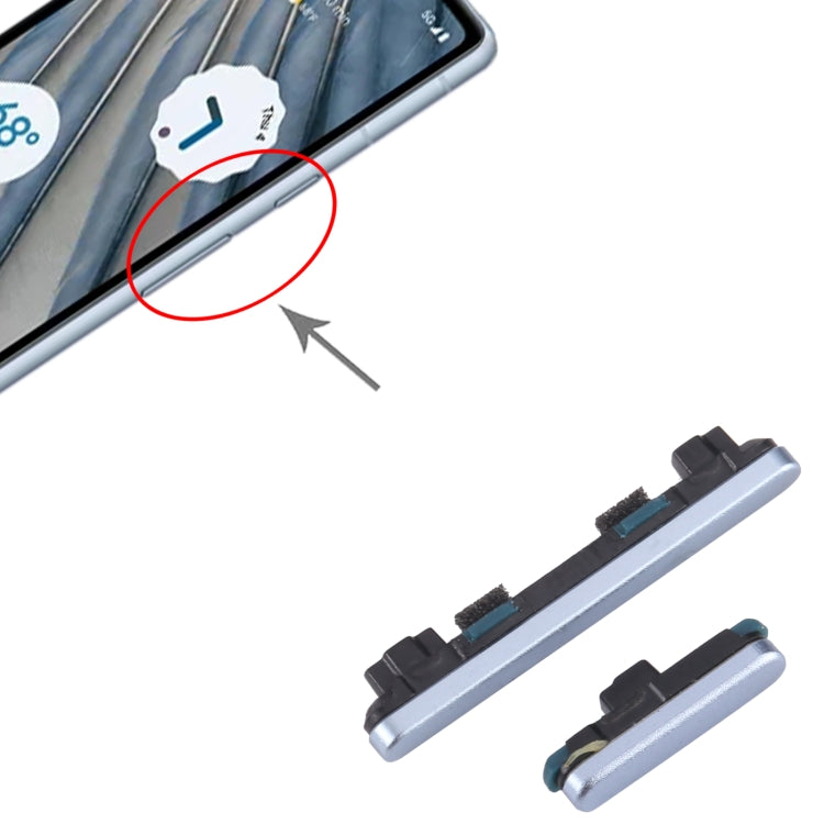 For Google Pixel 7A Power Button + Volume Control Button (Blue) - Others by PMC TechLife | Online Shopping South Africa | PMC TechLife | Buy Now Pay Later Mobicred