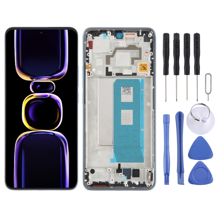 For Xiaomi Redmi K60 Original OLED Material LCD Screen Digitizer Full Assembly with Frame (Blue) - LCD Screen by PMC Jewellery | Online Shopping South Africa | PMC Jewellery