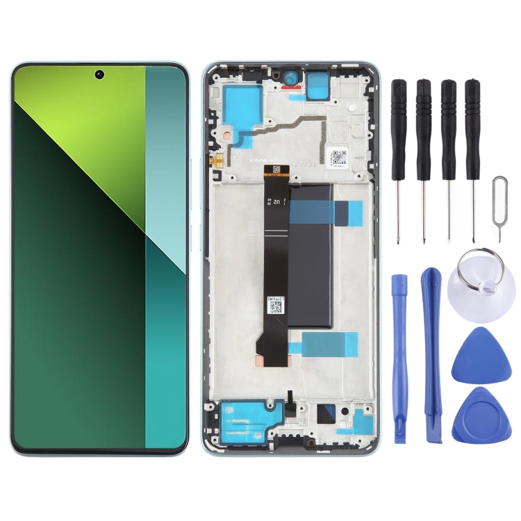 For Xiaomi Poco X6 Original AMOLED Material LCD Screen Digitizer Full Assembly with Frame (Blue) - LCD Screen by PMC TechLife | Online Shopping South Africa | PMC TechLife