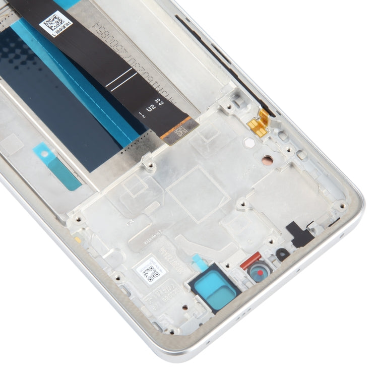 For Xiaomi Redmi Note 13 Pro+ Original AMOLED Material LCD Screen Digitizer Full Assembly with Frame (Silver) - LCD Screen by PMC TechLife | Online Shopping South Africa | PMC TechLife
