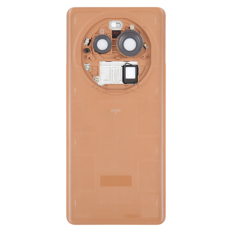 For OPPO Find X6 Pro Original Battery Back Cover with Camera Lens Cover(Brown) - free shipping - PMC TechLife - Order now!