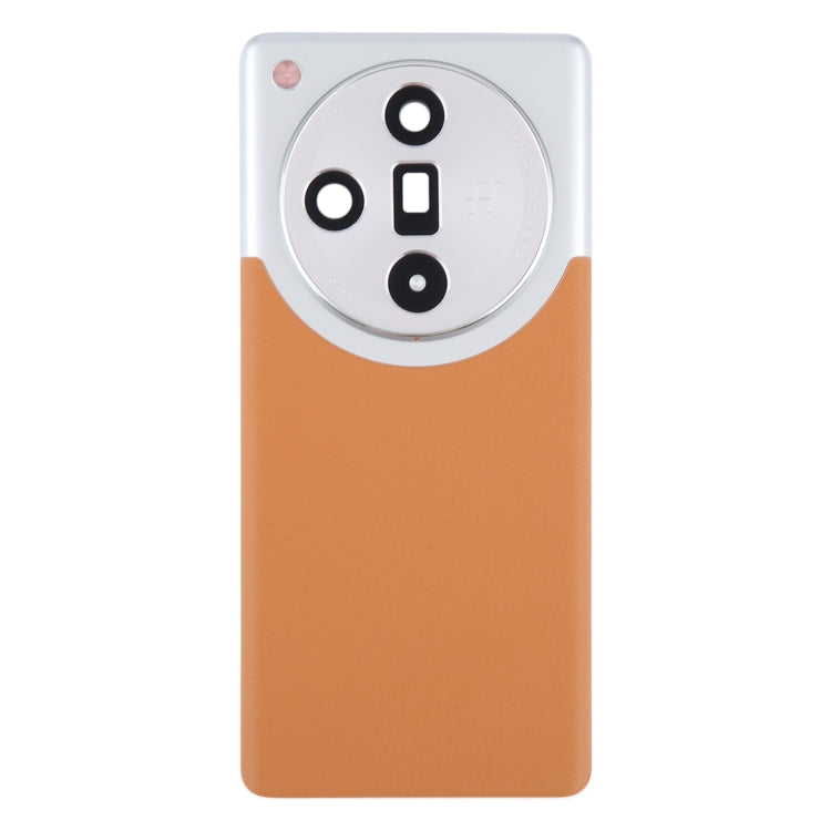 For OPPO Find X7 Original Battery Back Cover with Camera Lens Cover(Brown) - Back Cover by PMC TechLife | Online Shopping South Africa | PMC TechLife | Buy Now Pay Later Mobicred