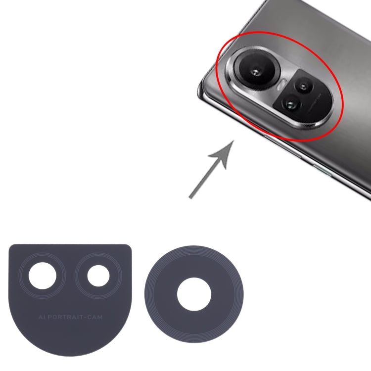 For OPPO Reno10 Pro 5G 10pcs Original Back Camera Lens - Camera Series by PMC TechLife | Online Shopping South Africa | PMC TechLife | Buy Now Pay Later Mobicred