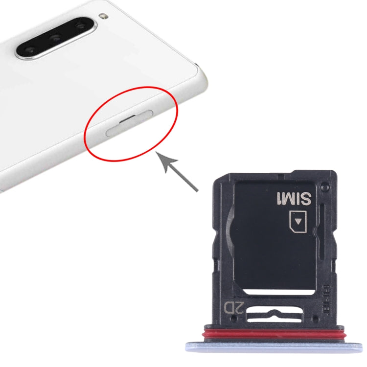 For Sony Xperia 10 V Original SIM Card Tray + SIM / Micro SD Card Tray (Blue) - Card Tray by PMC TechLife | Online Shopping South Africa | PMC TechLife | Buy Now Pay Later Mobicred