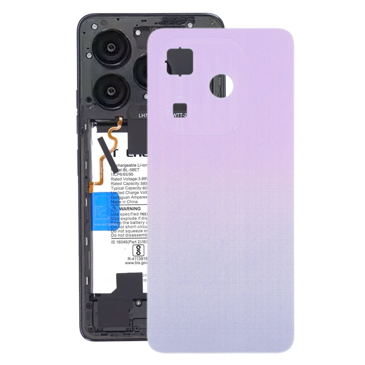 For itel P55 Original Battery Back Cover(Purple) -  by PMC TechLife | Online Shopping South Africa | PMC TechLife | Buy Now Pay Later Mobicred