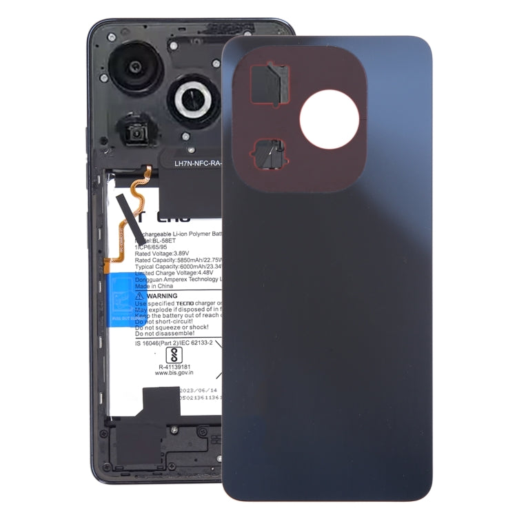 For Infinix Smart 8 X6525 Original Battery Back Cover(Black) - Back Cover by PMC TechLife | Online Shopping South Africa | PMC TechLife | Buy Now Pay Later Mobicred