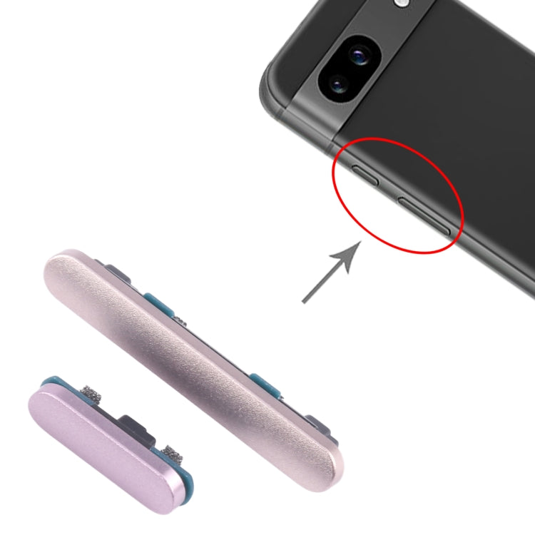 For Google Pixel 8A Original Power Button and Volume Control Button (Pink) - Others by PMC TechLife | Online Shopping South Africa | PMC TechLife | Buy Now Pay Later Mobicred