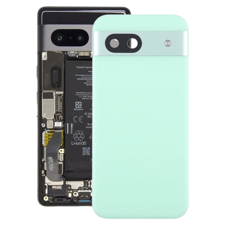 For Google Pixel 8a Original Battery Back Cover with Camera Lens Cover(Green) - Back Cover by PMC Jewellery | Online Shopping South Africa | PMC Jewellery | Buy Now Pay Later Mobicred