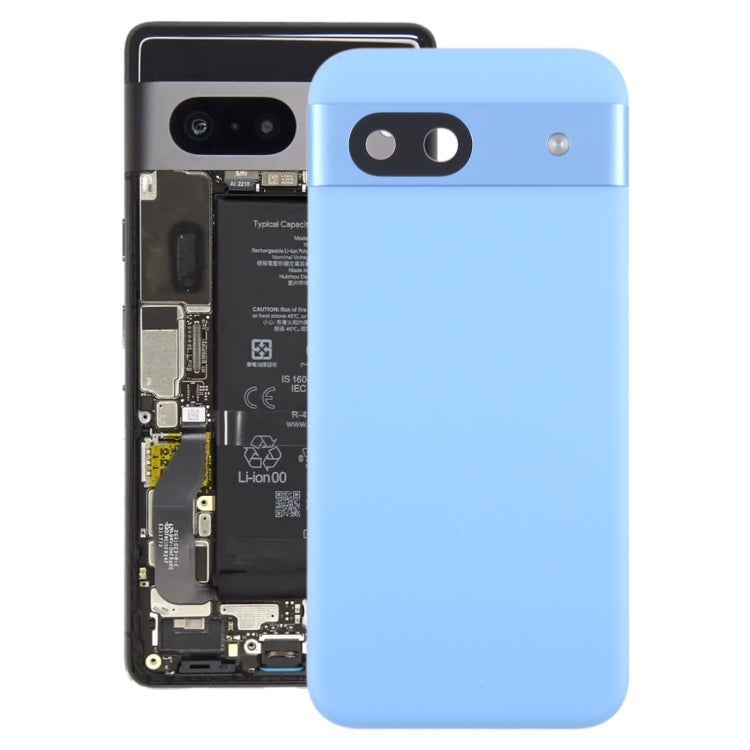 For Google Pixel 8a Original Battery Back Cover with Camera Lens Cover(Blue) - Back Cover by PMC TechLife | Online Shopping South Africa | PMC TechLife | Buy Now Pay Later Mobicred