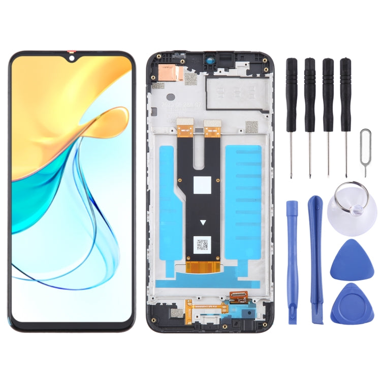 For ZTE Blade V50 Design 4G LCD Screen Digitizer Full Assembly with Frame (Black) - For ZTE by PMC TechLife | Online Shopping South Africa | PMC TechLife | Buy Now Pay Later Mobicred