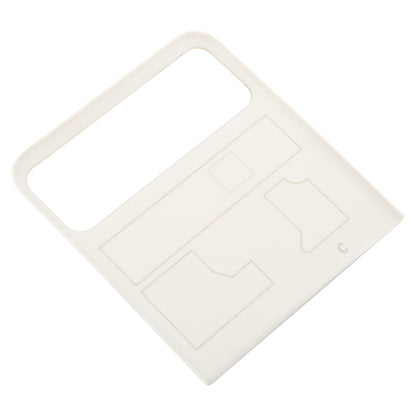 For Motorola Razr 40 Original Upper Part Battery Back Cover (White) - Back Cover by PMC Jewellery | Online Shopping South Africa | PMC Jewellery | Buy Now Pay Later Mobicred