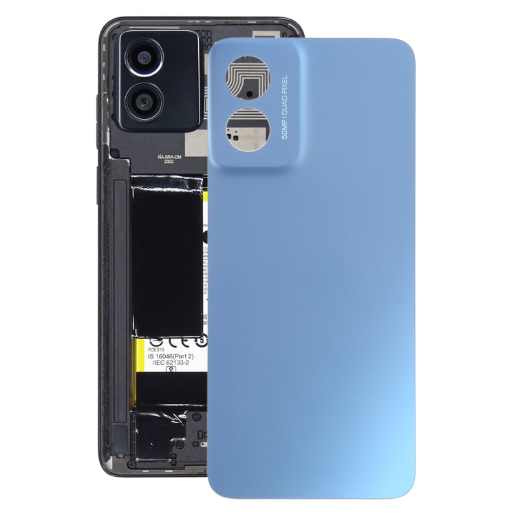 For Motorola Moto G Play 2024 Original Battery Back Cover(Blue) - free shipping - PMC Jewellery - Order now!