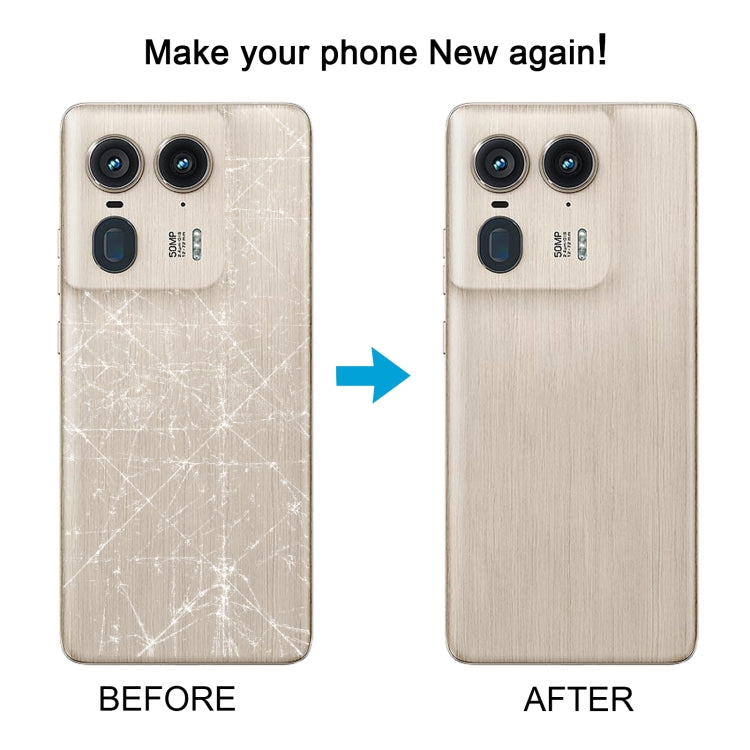 For Motorola Moto X50 Ultra Original Battery Back Cover(Wood) - Back Cover by PMC Jewellery | Online Shopping South Africa | PMC Jewellery | Buy Now Pay Later Mobicred