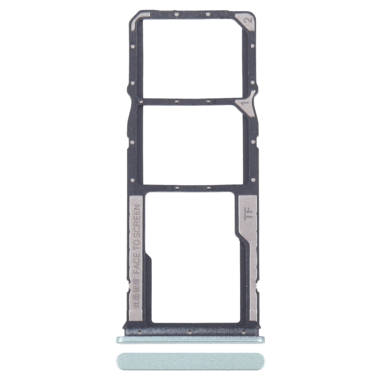 For Xiaomi Poco M6 Original SIM Card Tray + SIM Card Tray + Micro SD Card Tray (Green) - Card Tray by PMC Jewellery | Online Shopping South Africa | PMC Jewellery | Buy Now Pay Later Mobicred