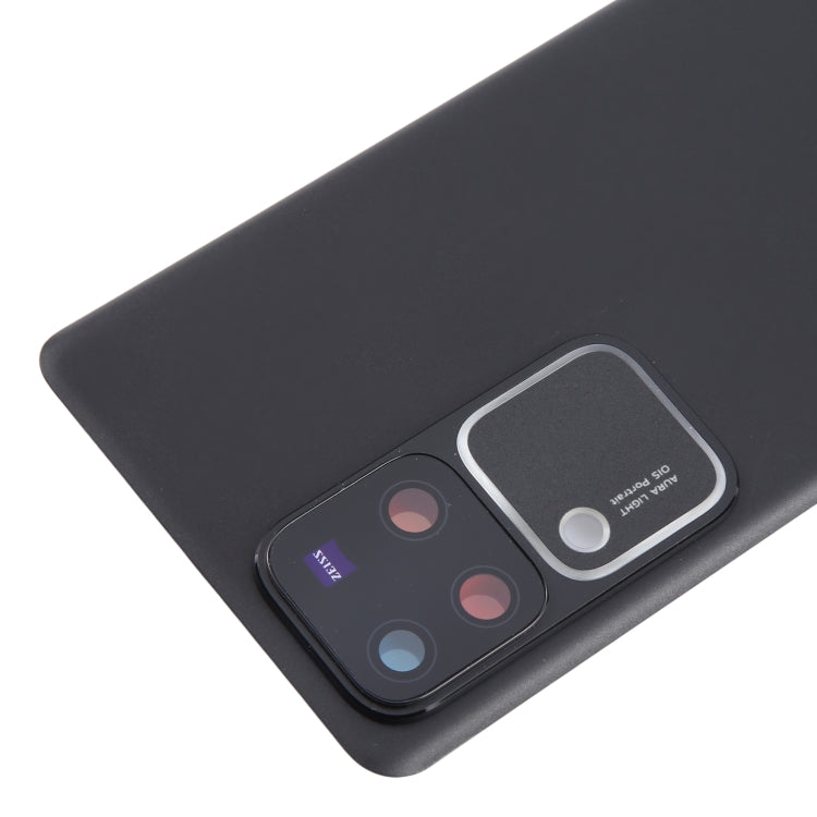 For vivo V30 Pro Battery Back Cover with Camera Lens Cover(Black) - Back Cover by PMC TechLife | Online Shopping South Africa | PMC TechLife | Buy Now Pay Later Mobicred