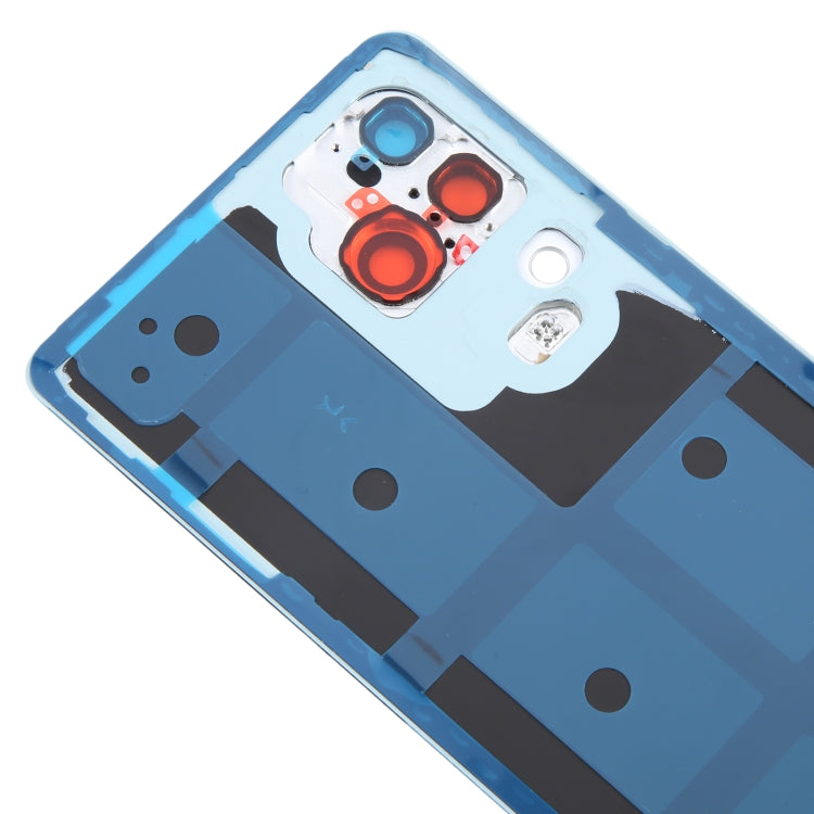 For vivo V30 Pro Battery Back Cover with Camera Lens Cover(Blue) - Back Cover by PMC TechLife | Online Shopping South Africa | PMC TechLife | Buy Now Pay Later Mobicred