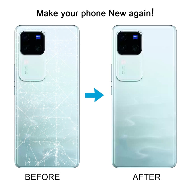 For vivo V30 Pro Battery Back Cover with Camera Lens Cover(Black) - Back Cover by PMC TechLife | Online Shopping South Africa | PMC TechLife | Buy Now Pay Later Mobicred