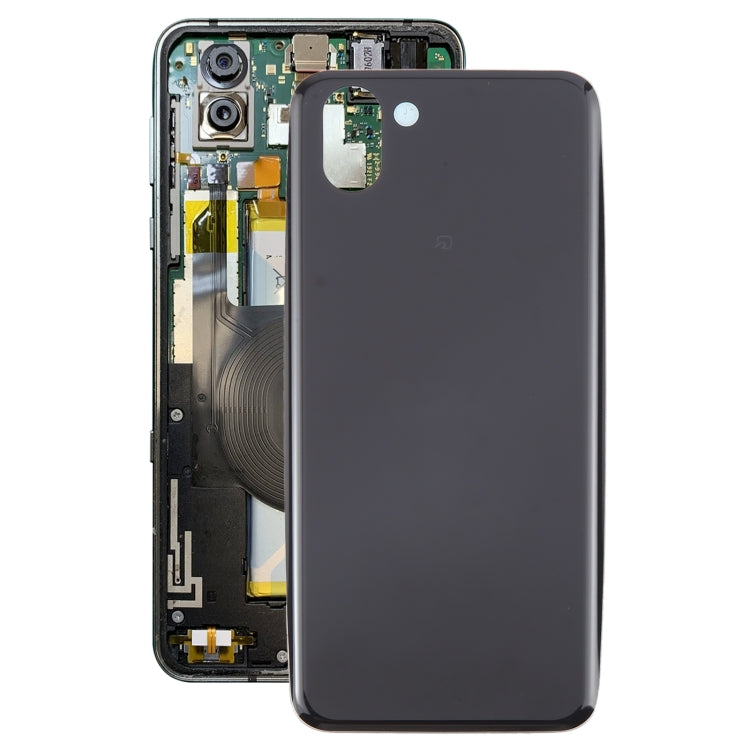 For Sharp Aquos R2 Original Battery Back Cover(Black) - For Sharp by PMC TechLife | Online Shopping South Africa | PMC TechLife | Buy Now Pay Later Mobicred