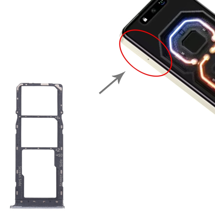 For Infinix Smart 8 Plus X6526 5pcs SIM Card Tray + SIM Card Tray + Micro SD Card Tray (Silver) - Card Tray by PMc TechLife | Online Shopping South Africa | PMc TechLife | Buy Now Pay Later Mobicred