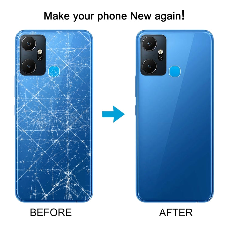 For Infinix Smart 6 Plus India X6823 Original Battery Back Cover(Grey) - Back Cover by PMc TechLife | Online Shopping South Africa | PMc TechLife | Buy Now Pay Later Mobicred