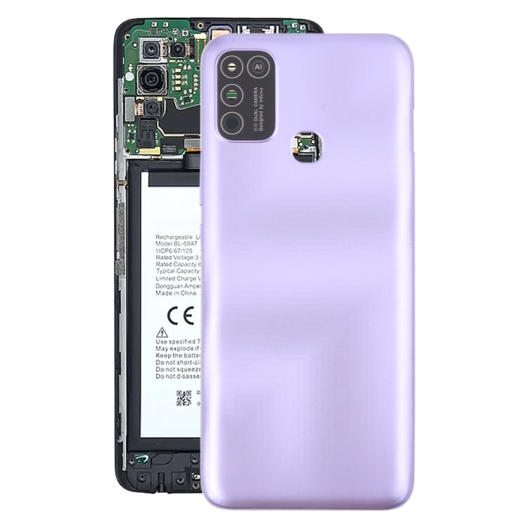For Infinix Hot 10 Play Original Battery Back Cover(Purple) - Back Cover by PMc TechLife | Online Shopping South Africa | PMc TechLife | Buy Now Pay Later Mobicred