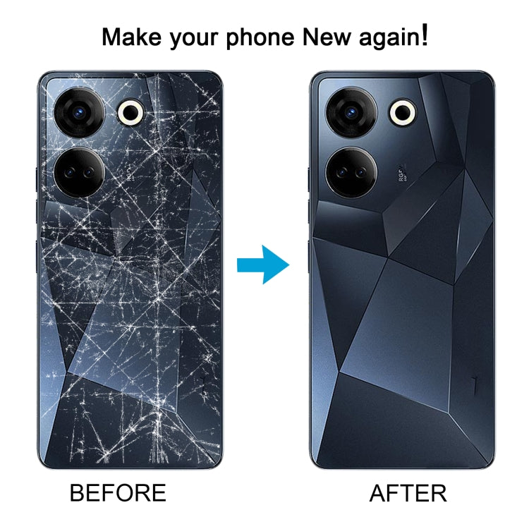 For Tecno Camon 20 Pro Original Battery Back Cover(Black) - Back Cover by PMC TechLife | Online Shopping South Africa | PMC TechLife | Buy Now Pay Later Mobicred
