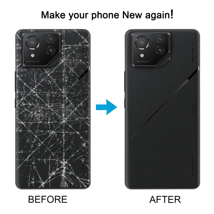 For Asus ROG Phone 8 Pro AI2401 AI2401_A Global Original Glass Battery Back Cover(Grey) - Back Cover by PMC TechLife | Online Shopping South Africa | PMC TechLife | Buy Now Pay Later Mobicred