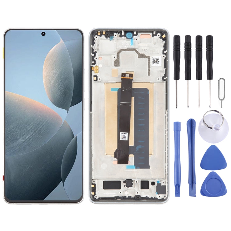 For Xiaomi Redmi K70E Original LCD Screen Digitizer Full Assembly with Frame (White) - free shipping - PMC TechLife - Order now!