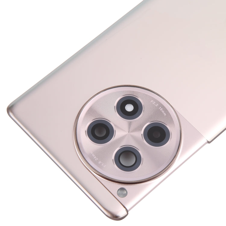 For OnePlus 12R Battery Back Cover with Camera Lens Cover(Gold) - Back Cover by PMC TechLife | Online Shopping South Africa | PMC TechLife | Buy Now Pay Later Mobicred